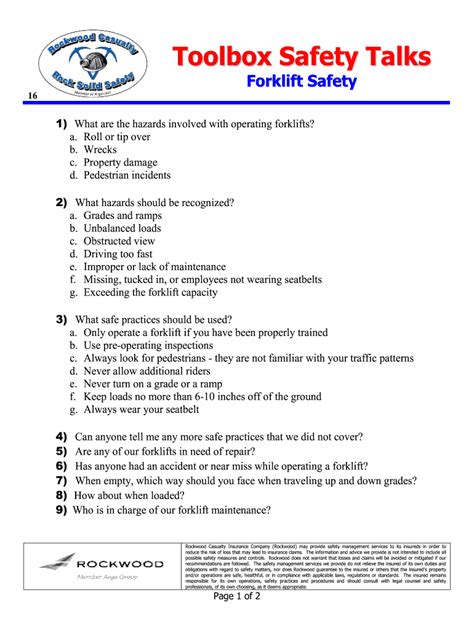 free printable toolbox talks